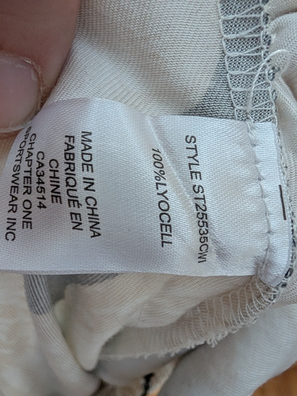 Jules & Leopold Shell-Pattern Wide Leg Pants - Picture 8 of 8